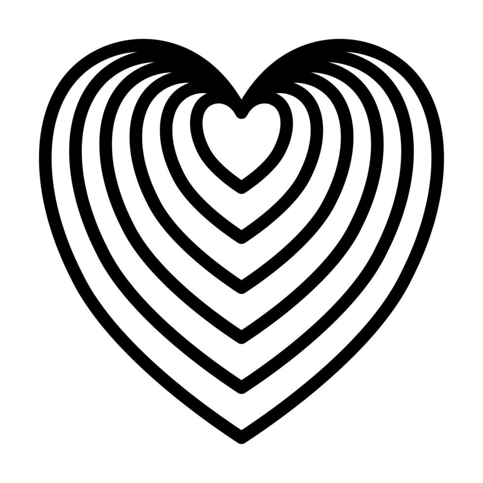 Valentijn pictogrammen, stoutmoedig lijn stijl. valentijnsdag dag tekens en liefde symbolen vector