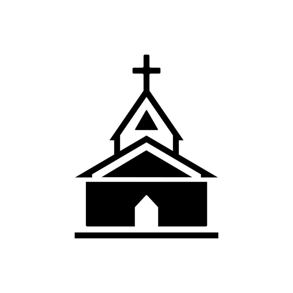 kerk icoon vector sjabloon