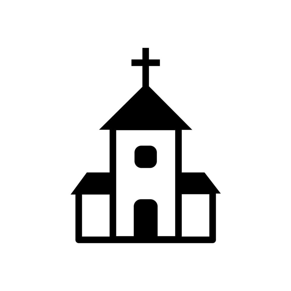 kerk icoon vector sjabloon