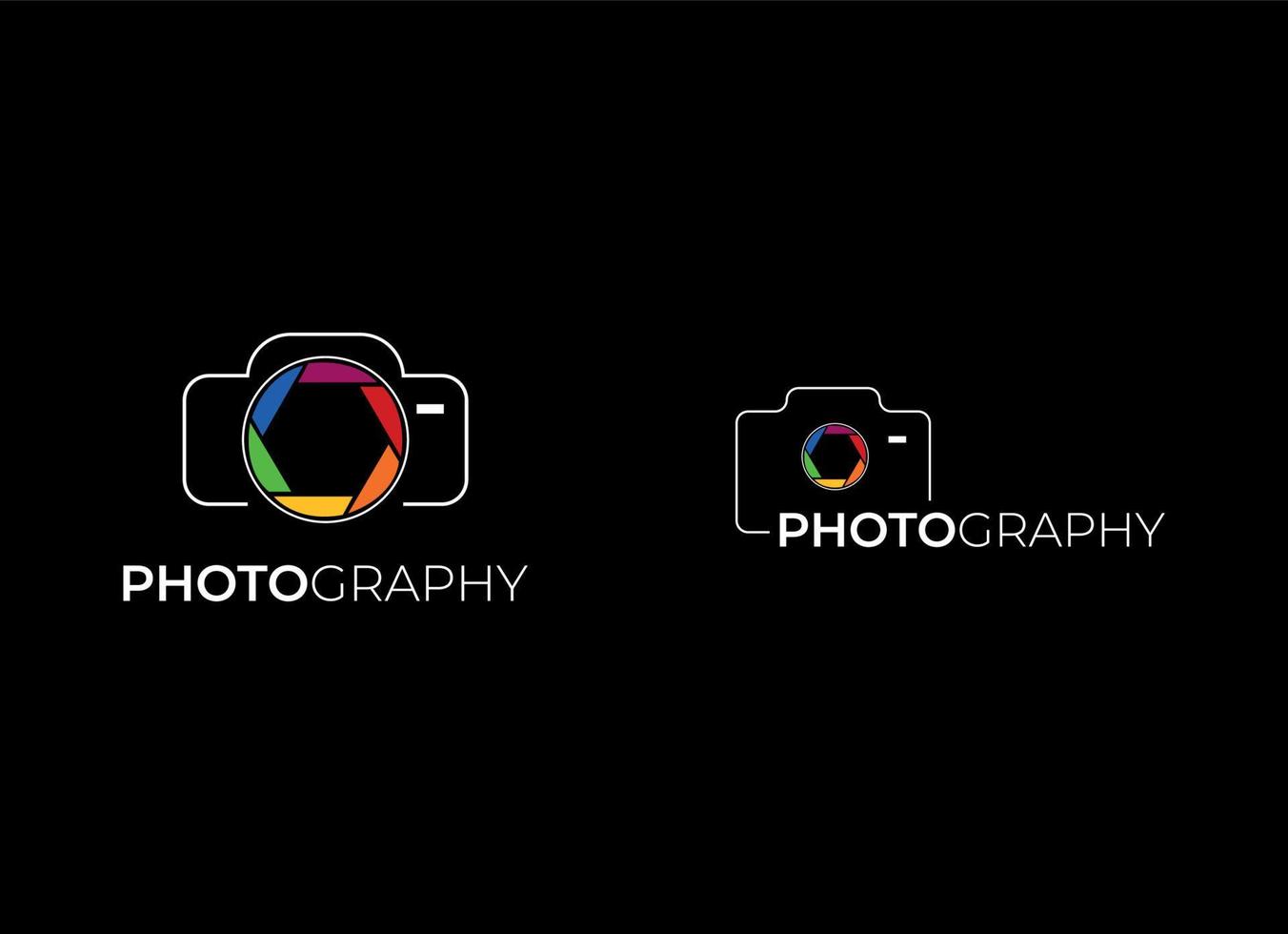 fotografie logo ontwerp sjabloon. minimalistische vector kenteken. foto studio