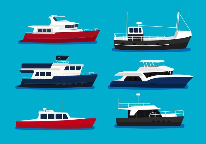 Trawler vectorillustratie vector