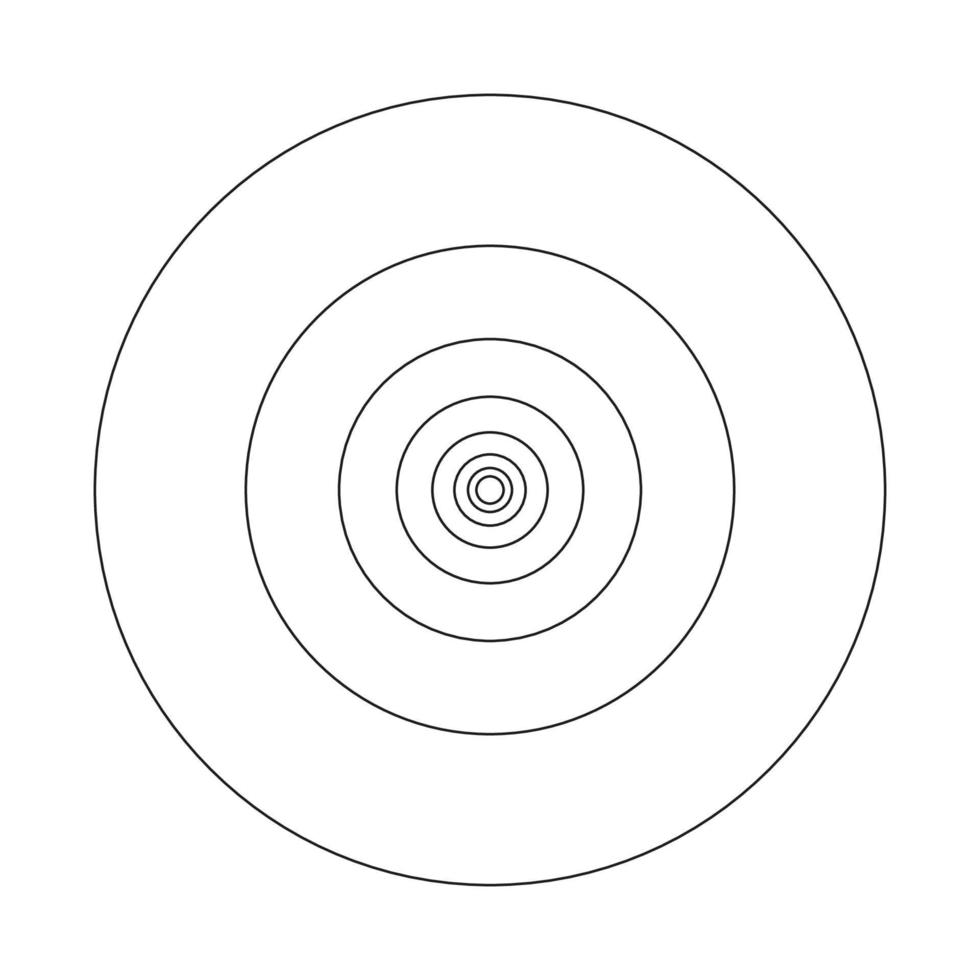 gouden verhouding. fibonacci volgorde cirkels. modern logo. cirkels in gouden proportie. vector