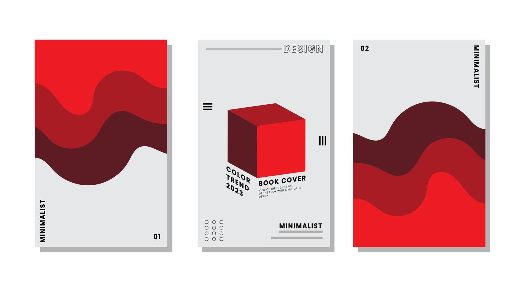 sjabloon vector illustratie. vlak geometrie voorwerpen vormen rood kleur gelaagde tonen en tekst lay-out minimalistische concept. voor boek dekt, ondernemingen, tijdschriften, tijdschriften, affiches, en meer.