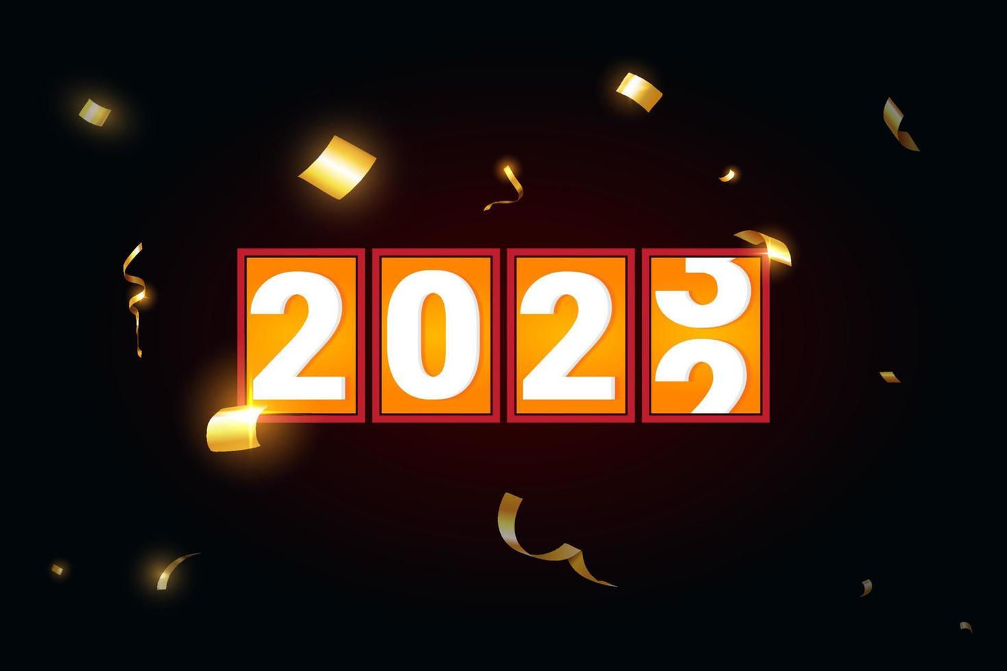 gelukkig nieuw jaar 2023 klok structuur achtergrond ontwerp vector