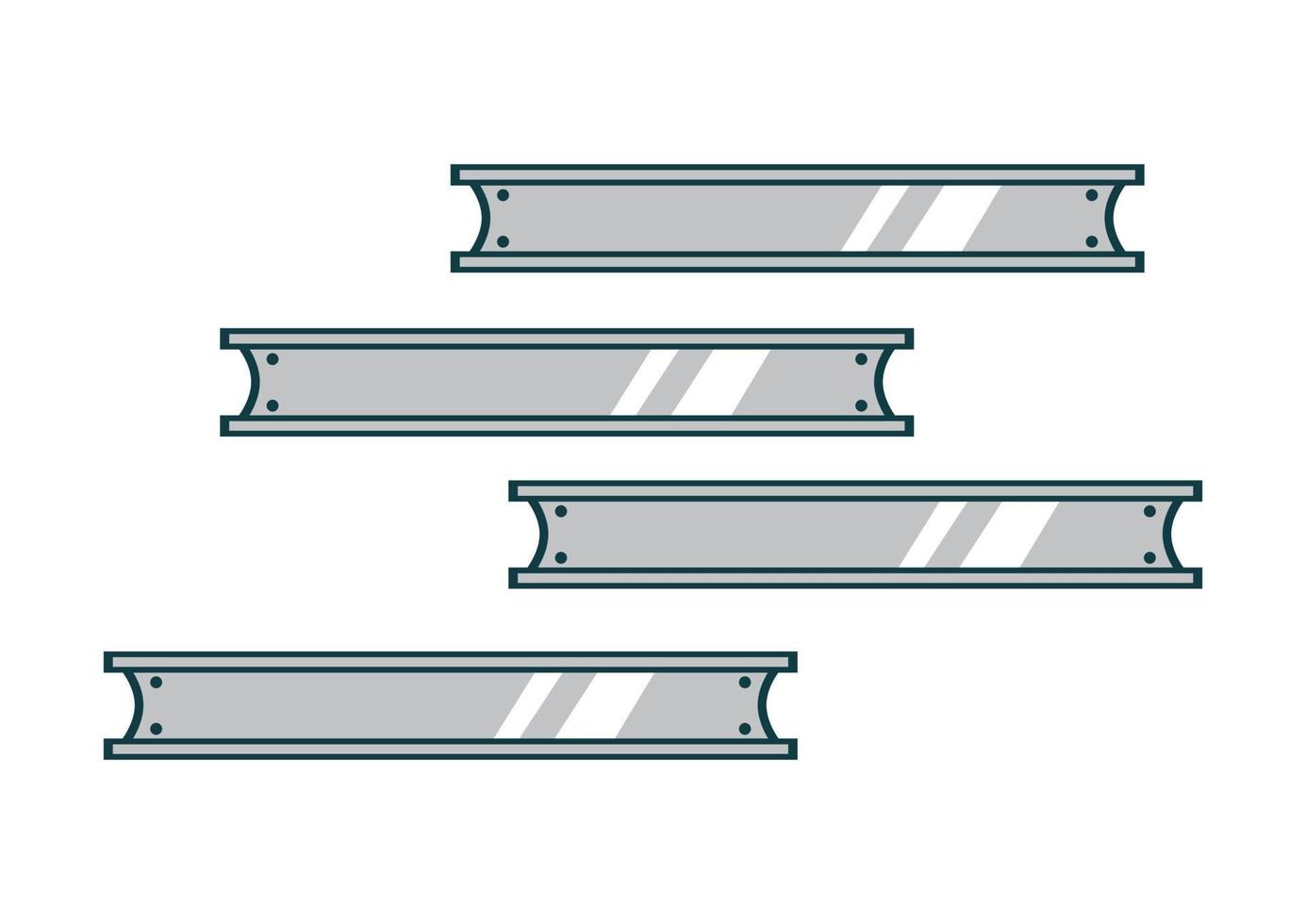 staal balken metaal industrieel vector