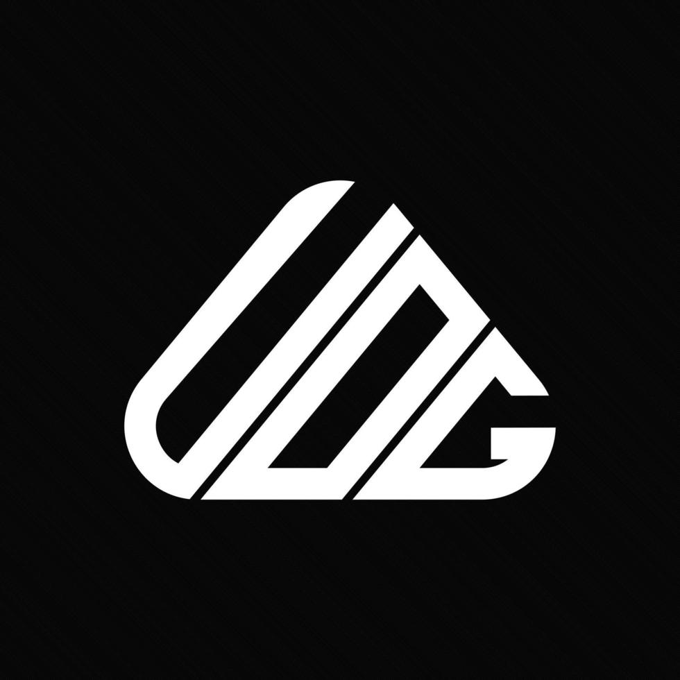 uog brief logo creatief ontwerp met vector grafisch, uog gemakkelijk en modern logo.