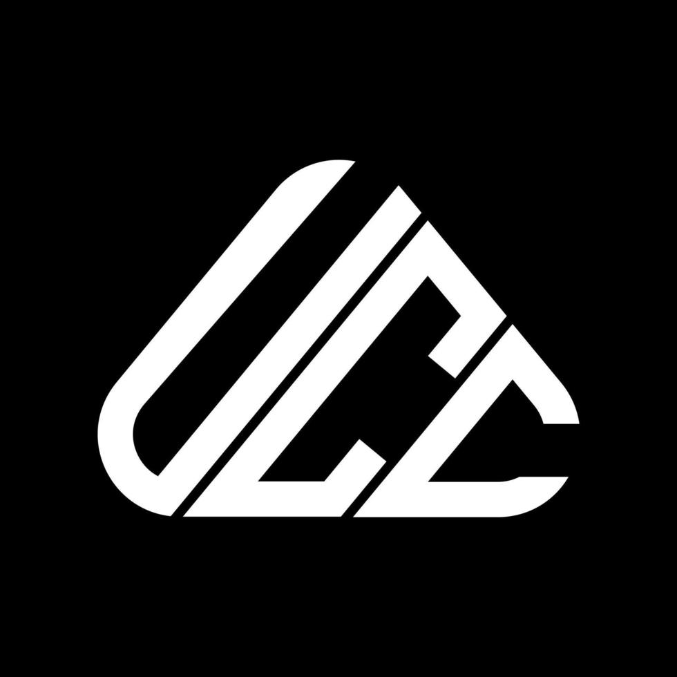 ucc brief logo creatief ontwerp met vector grafisch, ucc gemakkelijk en modern logo.