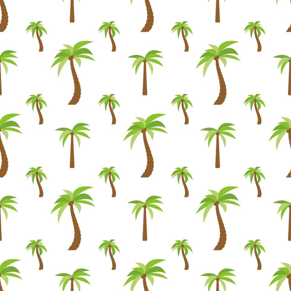 naadloos patroon met palm bomen. kleurrijk zomer achtergrond. vector illustratie
