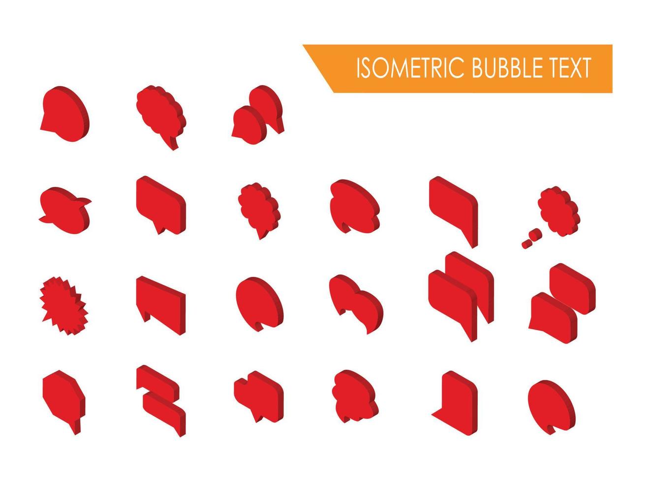 modern isometrische bubbel tekst illustratie, geschikt voor diagrammen, infografieken, boek illustratie, spel Bedrijfsmiddel, en andere grafisch verwant middelen vector