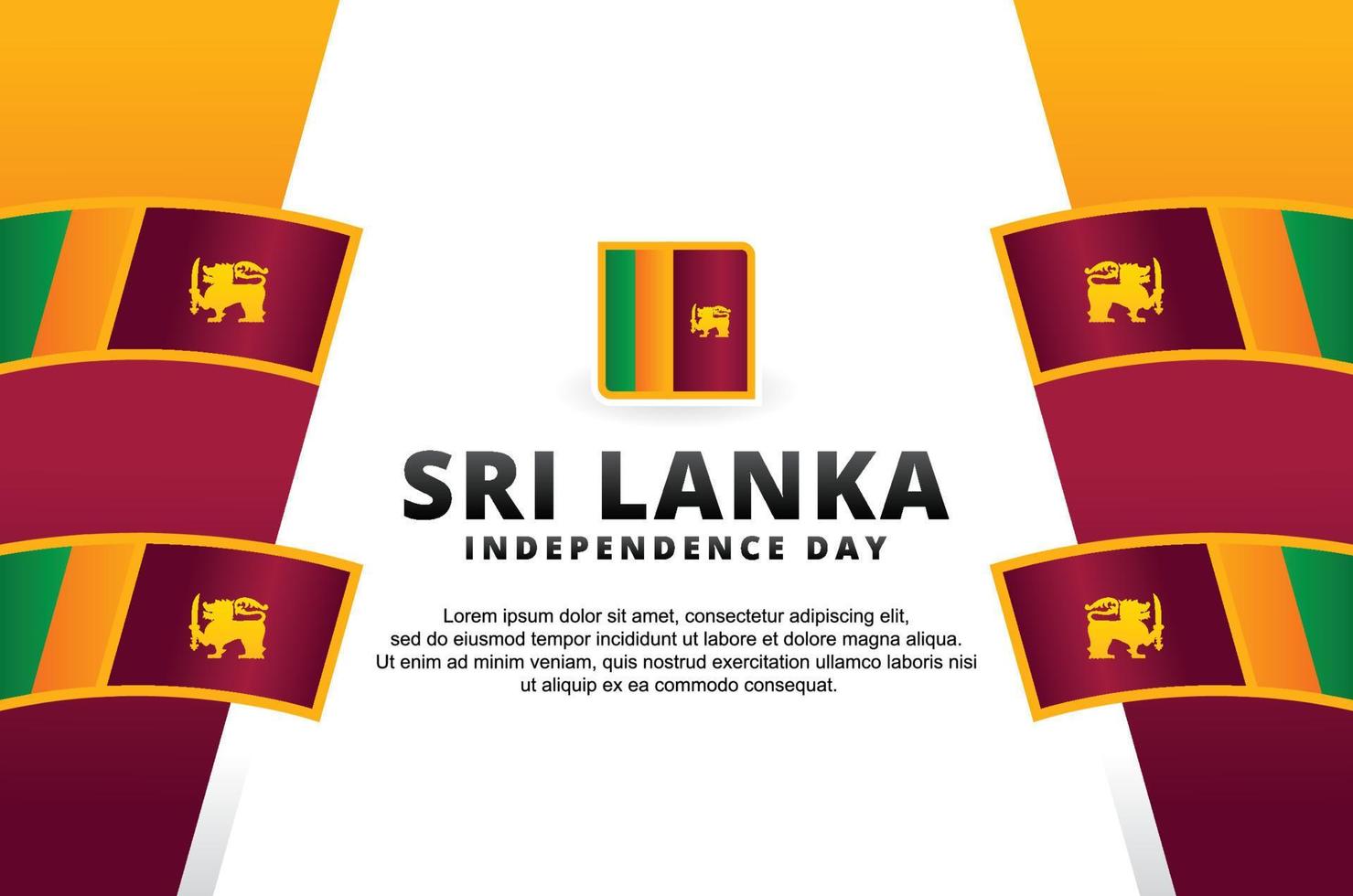 sri lanka onafhankelijkheidsdag ontwerp vector