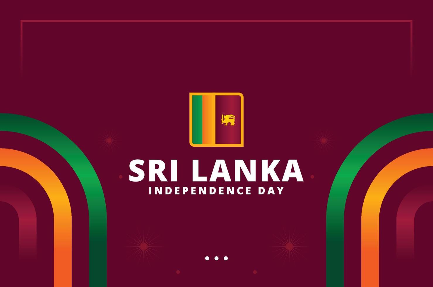 sri lanka onafhankelijkheidsdag ontwerp vector