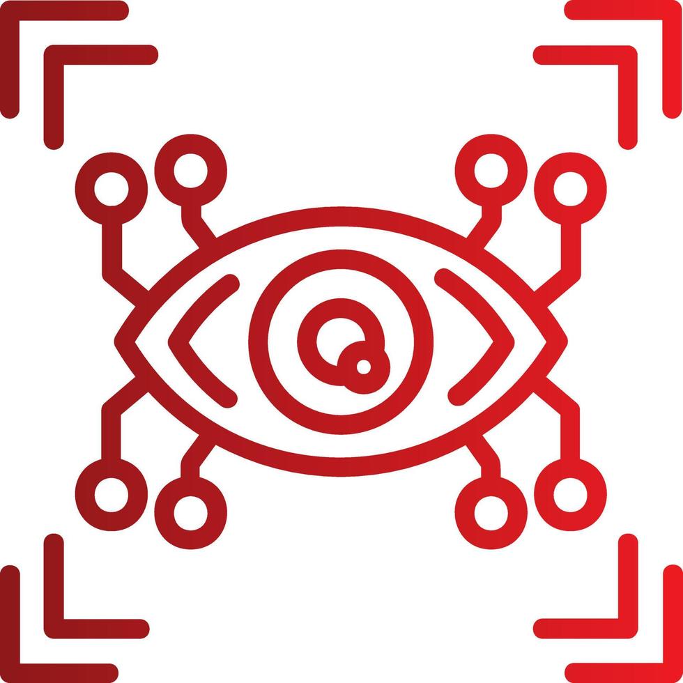 cyber oog vector icoon