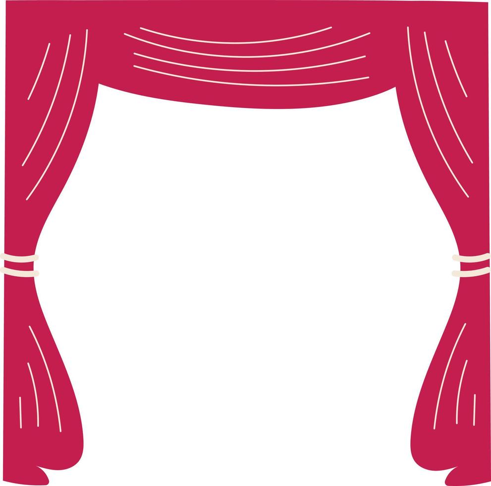 rood theater gordijnen illustratie vector