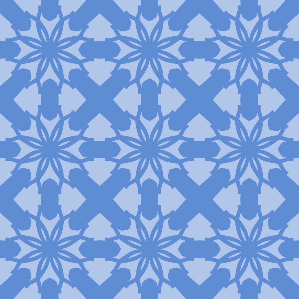 blauw meetkundig naadloos patroon met tribal vorm geven aan. patroon ontworpen in ikat, azteeks, marokkaans, Thais, luxe Arabisch stijl. ideaal voor kleding stof kledingstuk, keramiek, behang. vector illustratie.