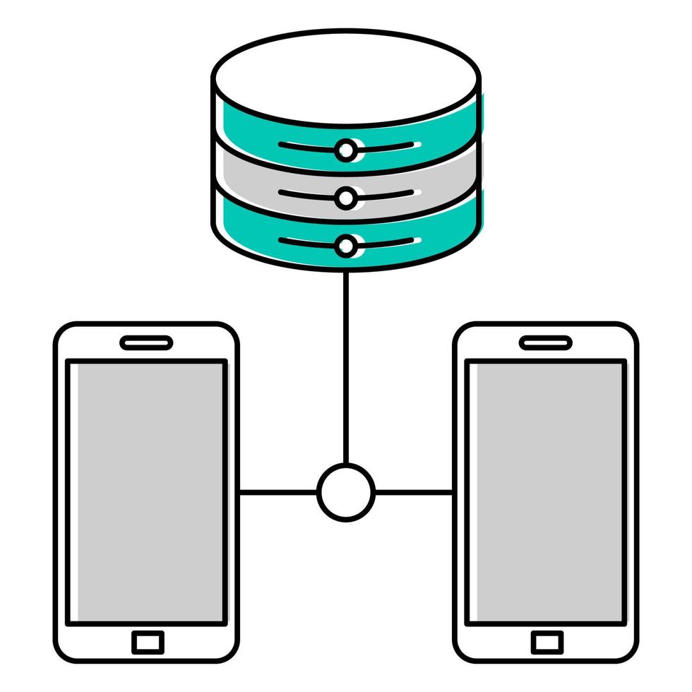 groot gegevens icoon, geschikt voor een breed reeks van digitaal creatief projecten. vector