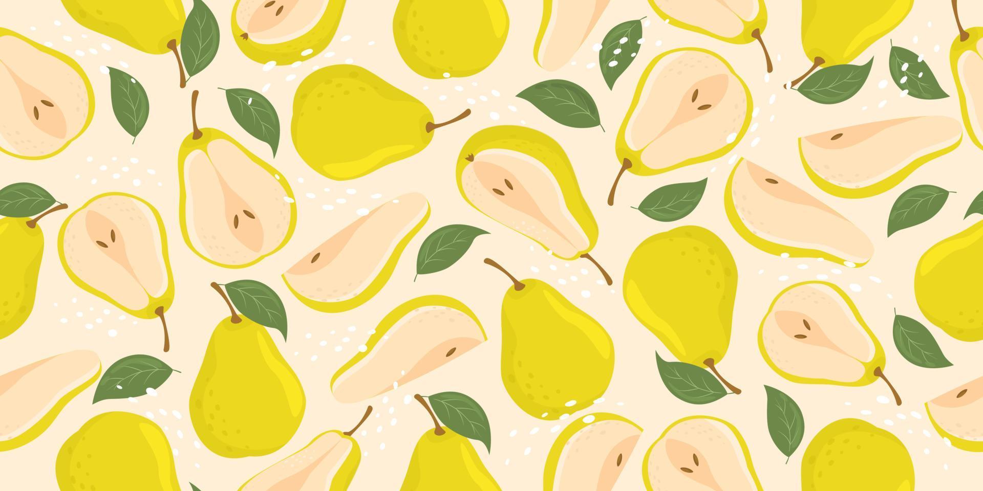 peren naadloos patroon. fruit vlak herhaling achtergrond. vector illustratie in tekenfilm vlak stijl.