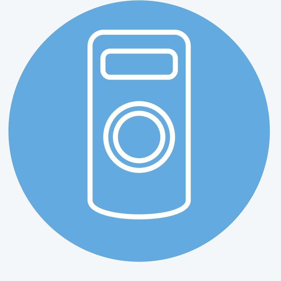 icoon camera afgelegen controle. verwant naar fotografie symbool. blauw ogen stijl. gemakkelijk ontwerp bewerkbaar. gemakkelijk illustratie vector