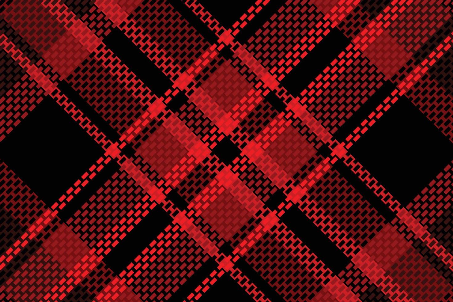 Schotse ruit plaid met donker kleur patroon. vector