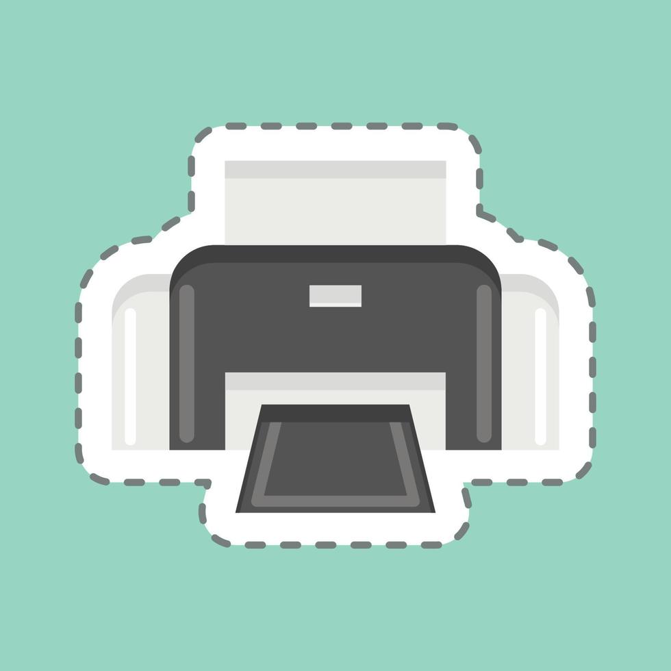 icoon foto printer. verwant naar fotografie symbool. glanzend stijl. gemakkelijk ontwerp bewerkbaar. gemakkelijk illustratie vector