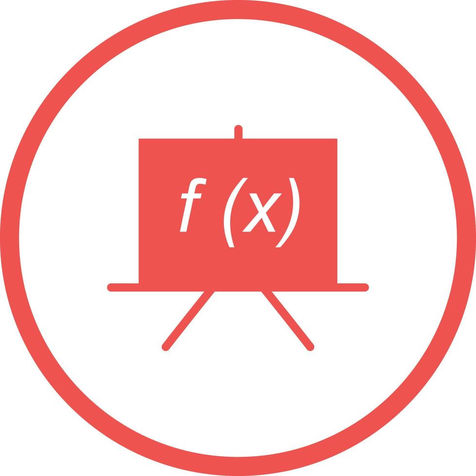 mooi formule vector glyph icoon