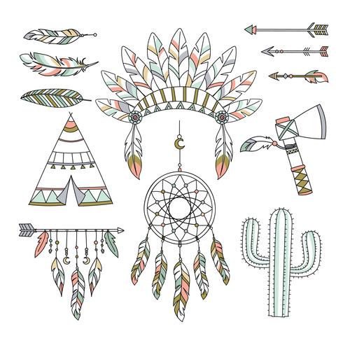 Decoratieve Boho Tribal Style vector