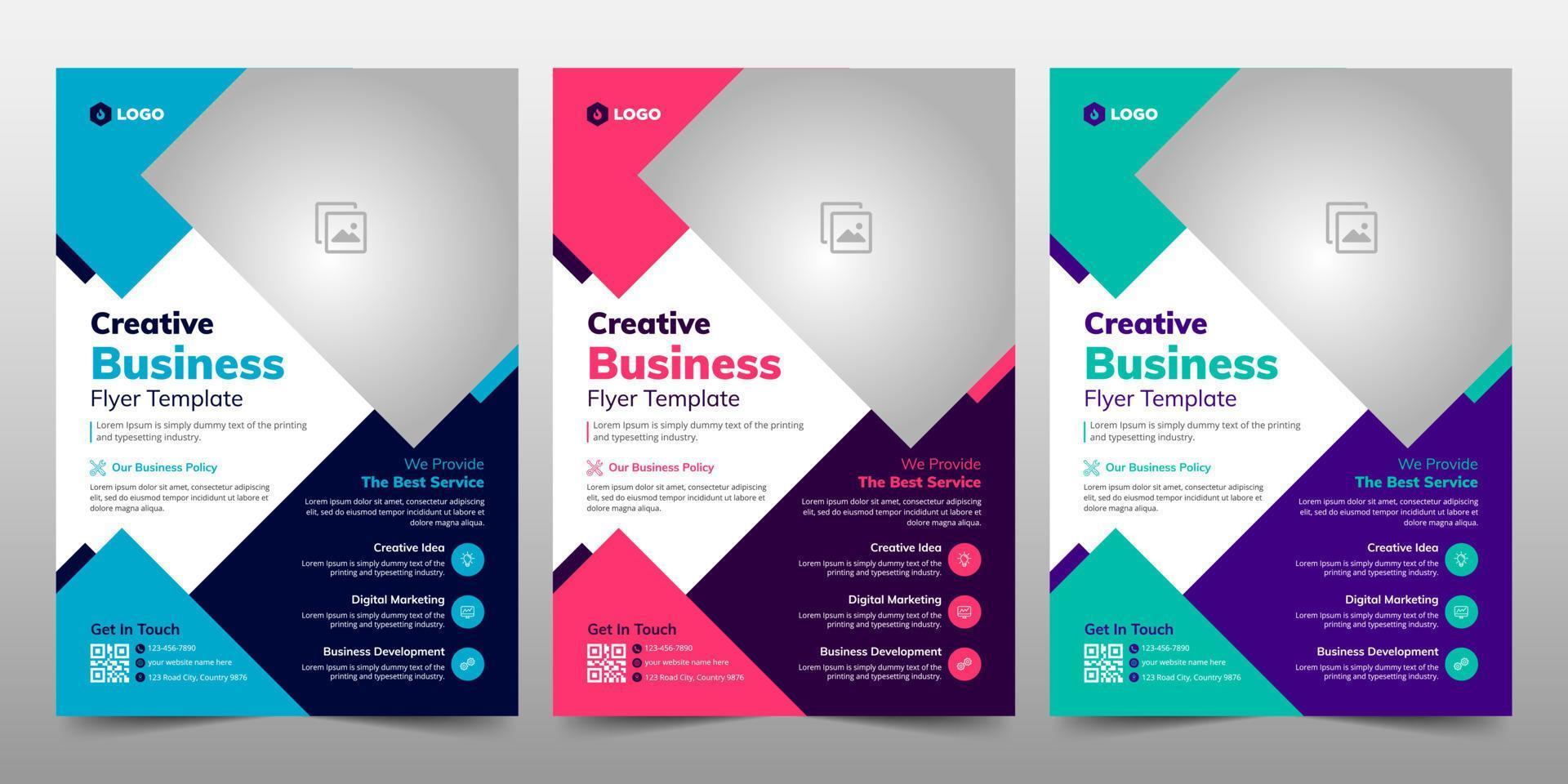 creatief zakelijke bedrijf folder brochure sjabloon ontwerp, abstract bedrijf folder, vector sjabloon ontwerp