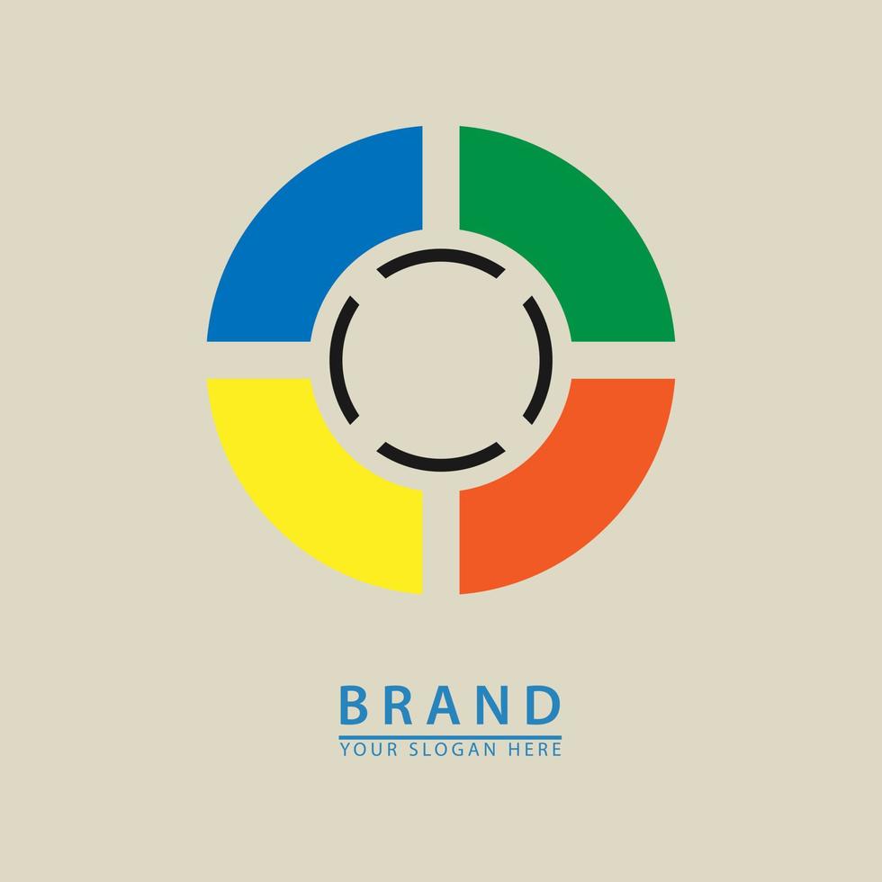 de gekleurde cirkel vector vertegenwoordigt de camera oog voor de logo icoon