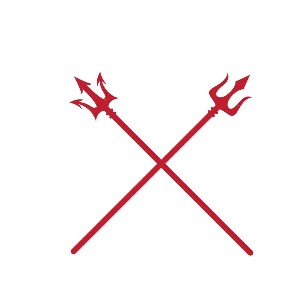 trident logo sjabloon vector pictogram