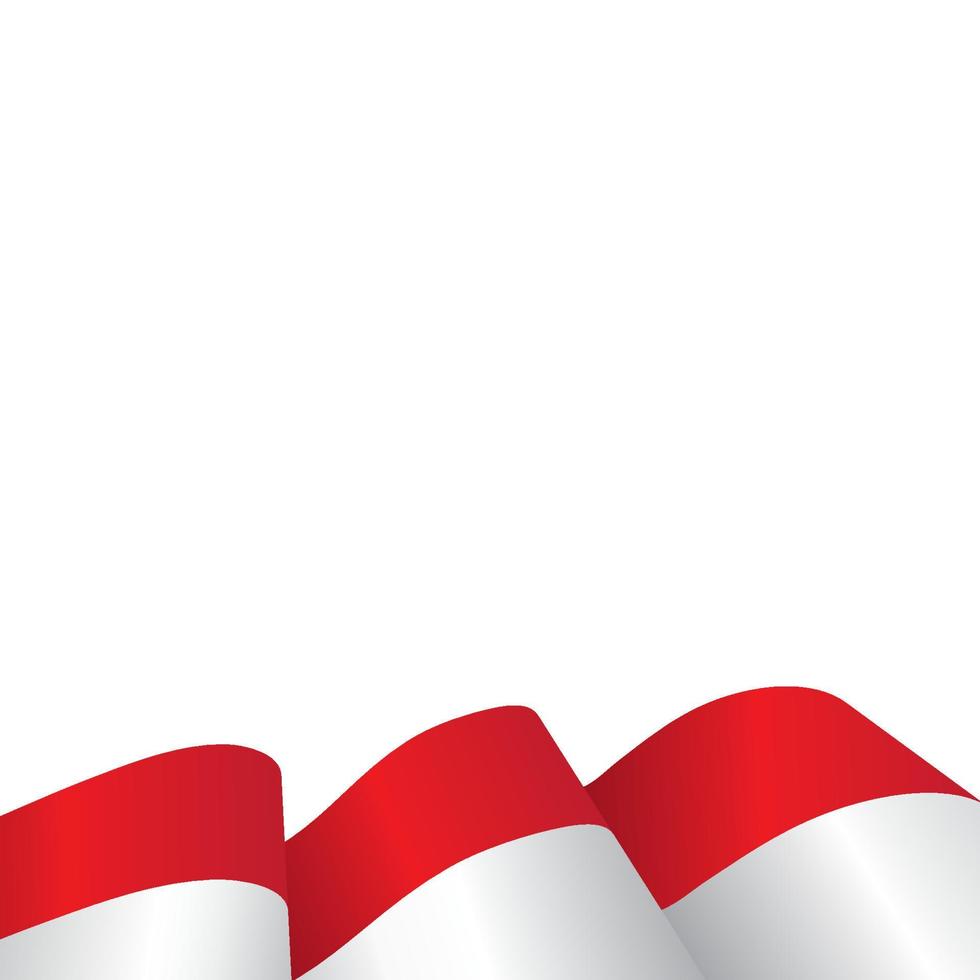 indonesië vlag vectorillustratie vector