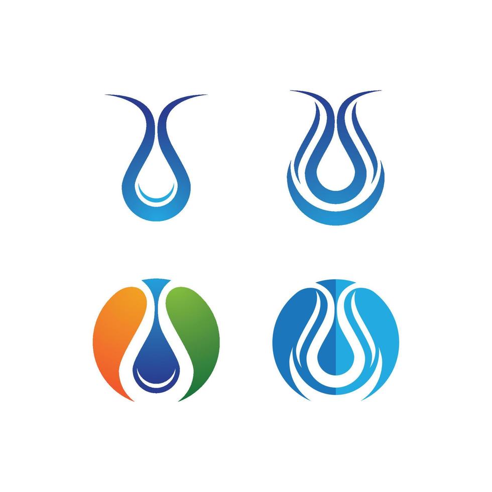 waterdruppel logo sjabloon vector