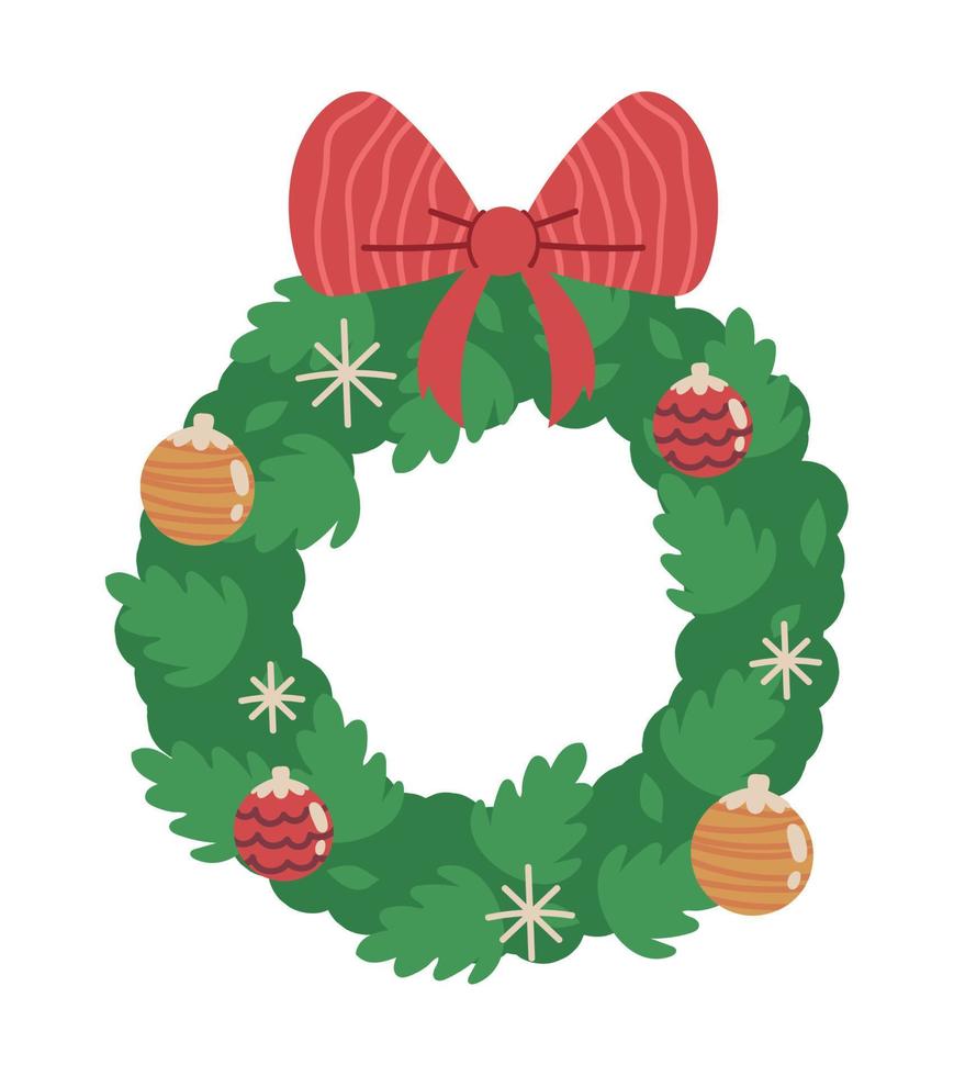 kerst krans decoratie vector