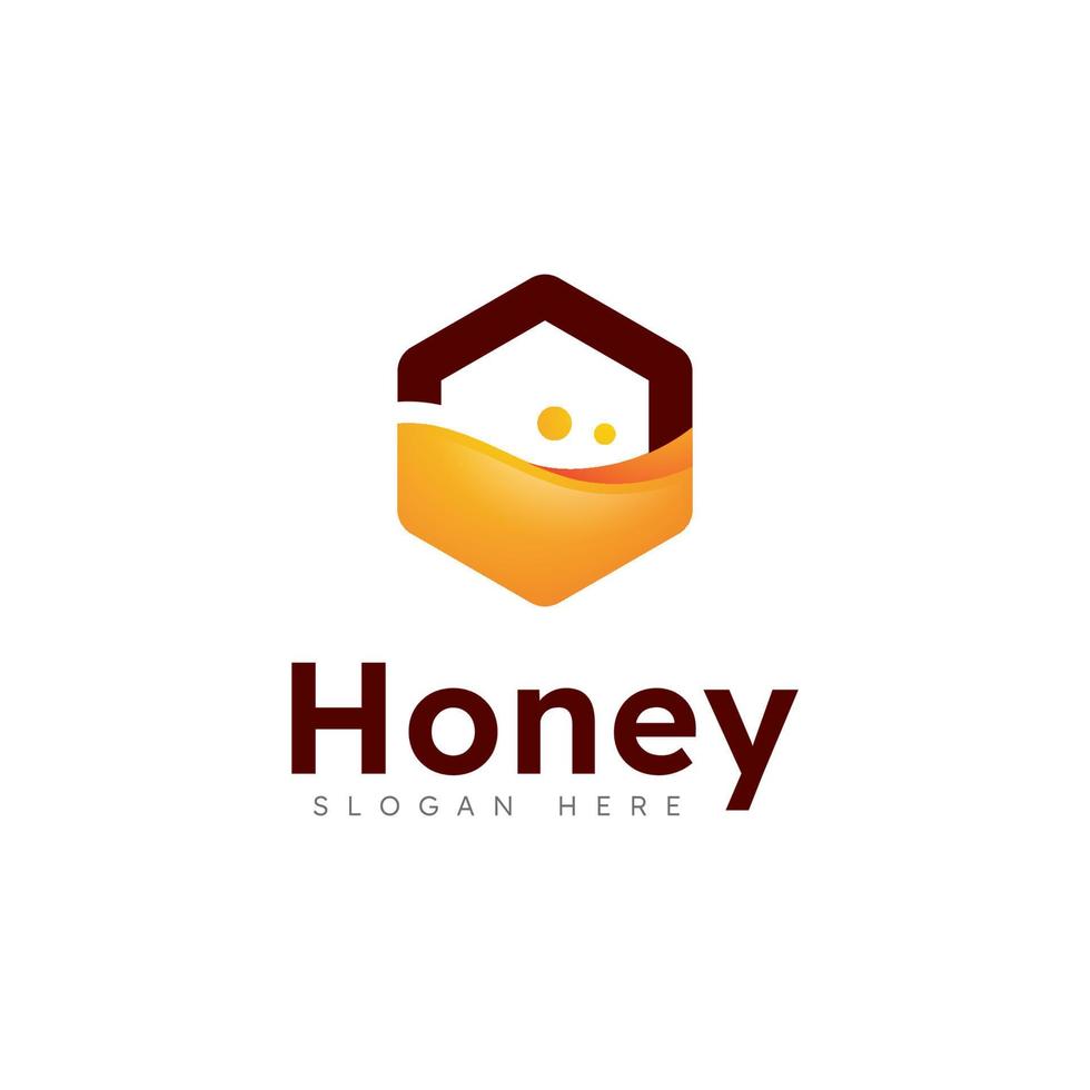 honingraat logo en symbool vector ontwerp