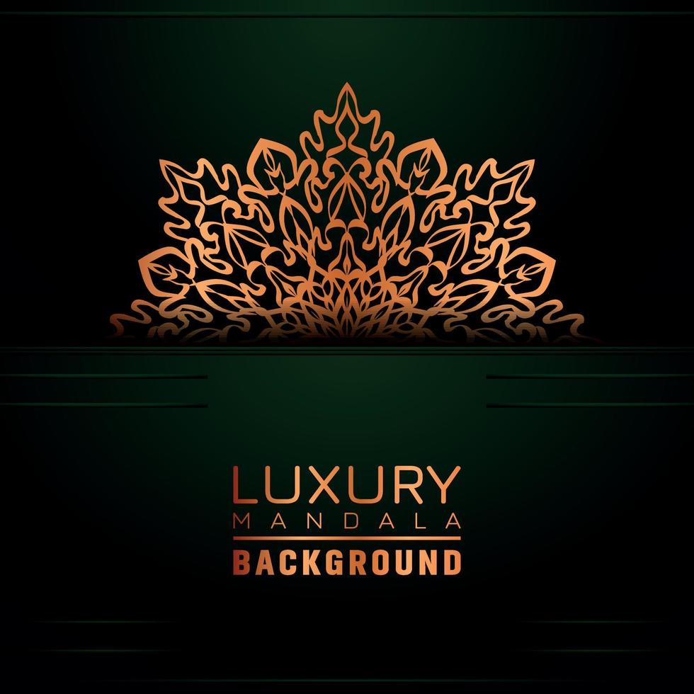 luxe sier- mandala achtergrond, arabesk stijl vector