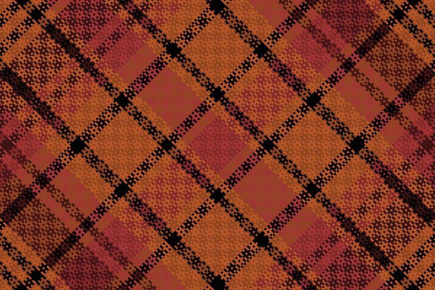 Schotse ruit of plaid donker kleur patroon. vector