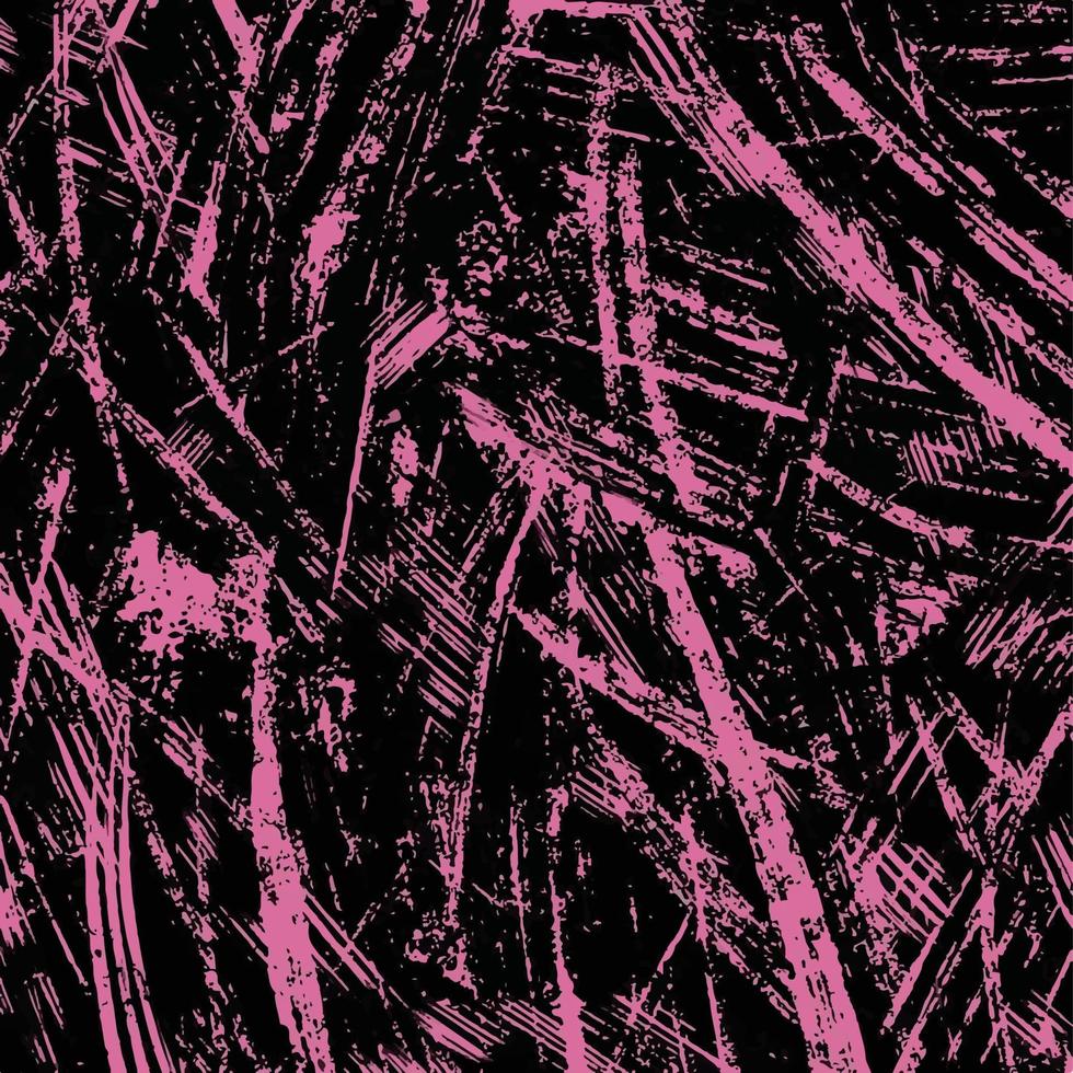 zwart en roze gekleurde borstel beroerte getextureerde grunge vector achtergrond geïsoleerd sjabloon. ruw muur oppervlakte beeld voor sociaal media post behang, poster, brochure, papier afdrukken, en andere doeleinden.