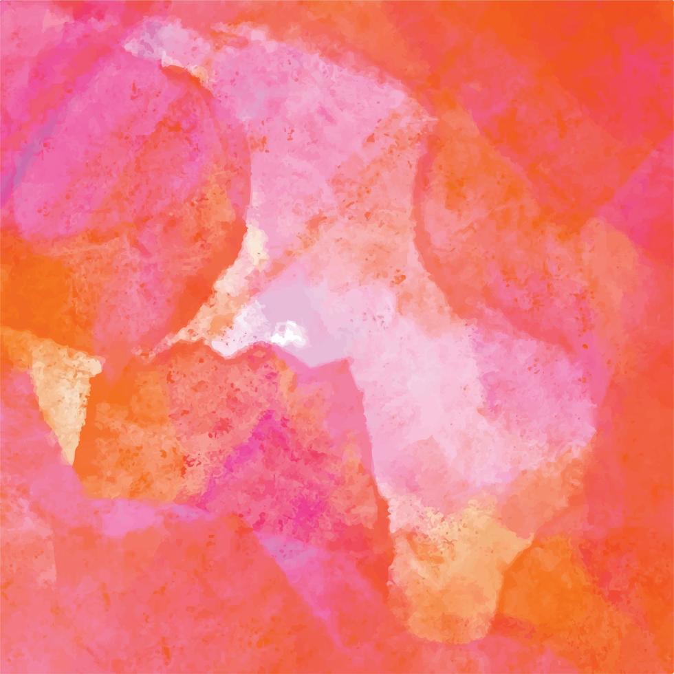 abstract roze en oranje grungy borstel ruw getextureerde vector achtergrond geïsoleerd Aan plein sjabloon. artistiek decoratief leeg behang met kopiëren ruimte. sjabloon voor sociaal media na, poster, afdrukken.