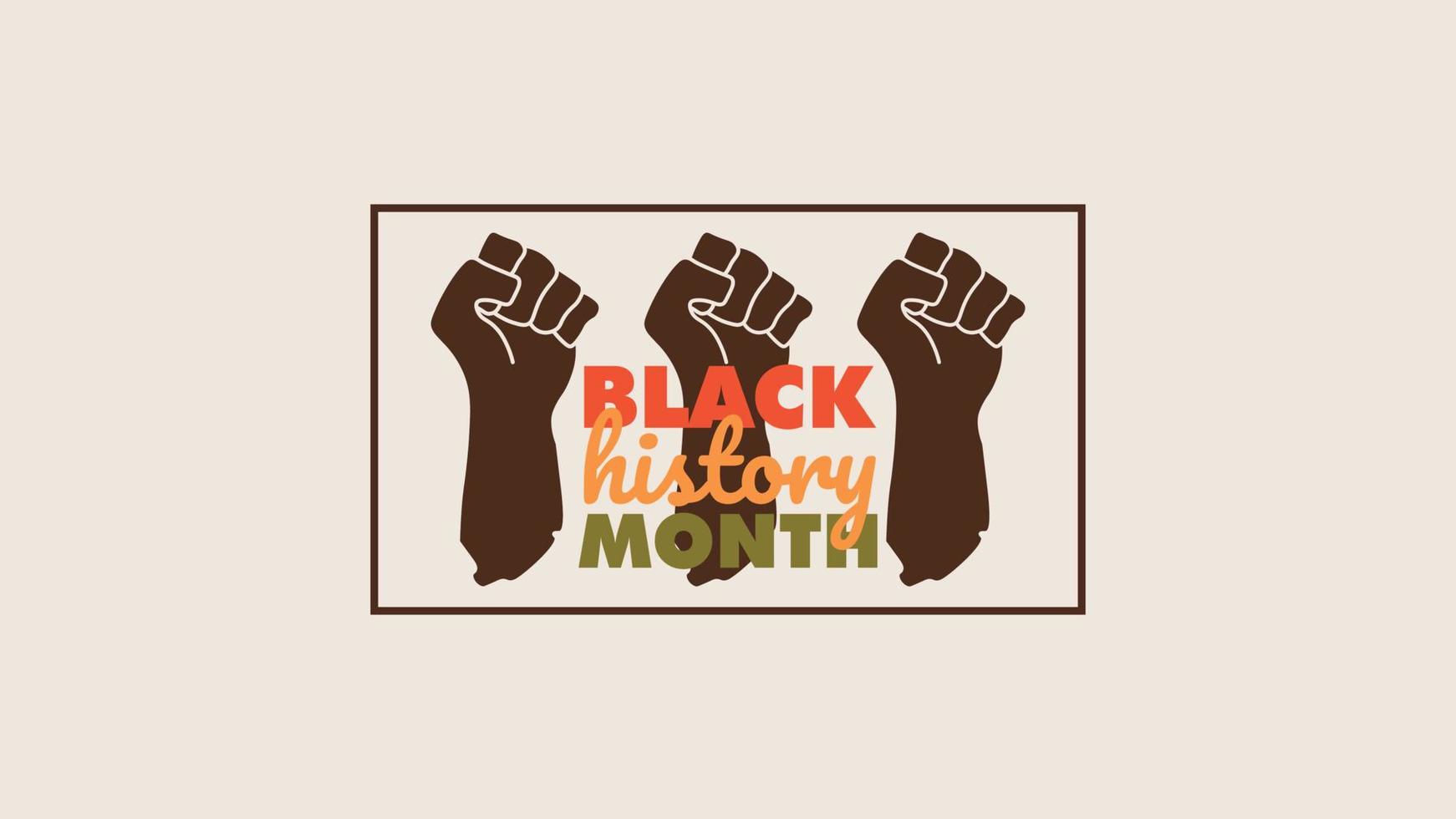 zwart geschiedenis maand ontwerp banier sociaal media vector