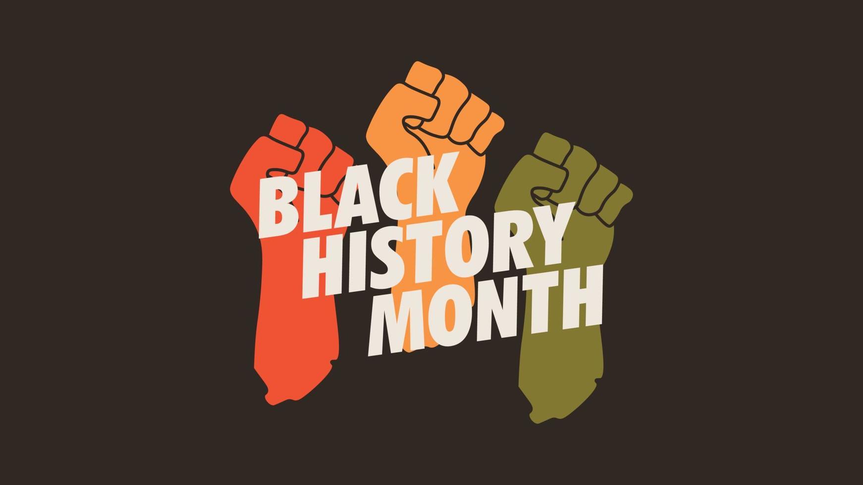 zwart geschiedenis maand ontwerp banier sociaal media vector