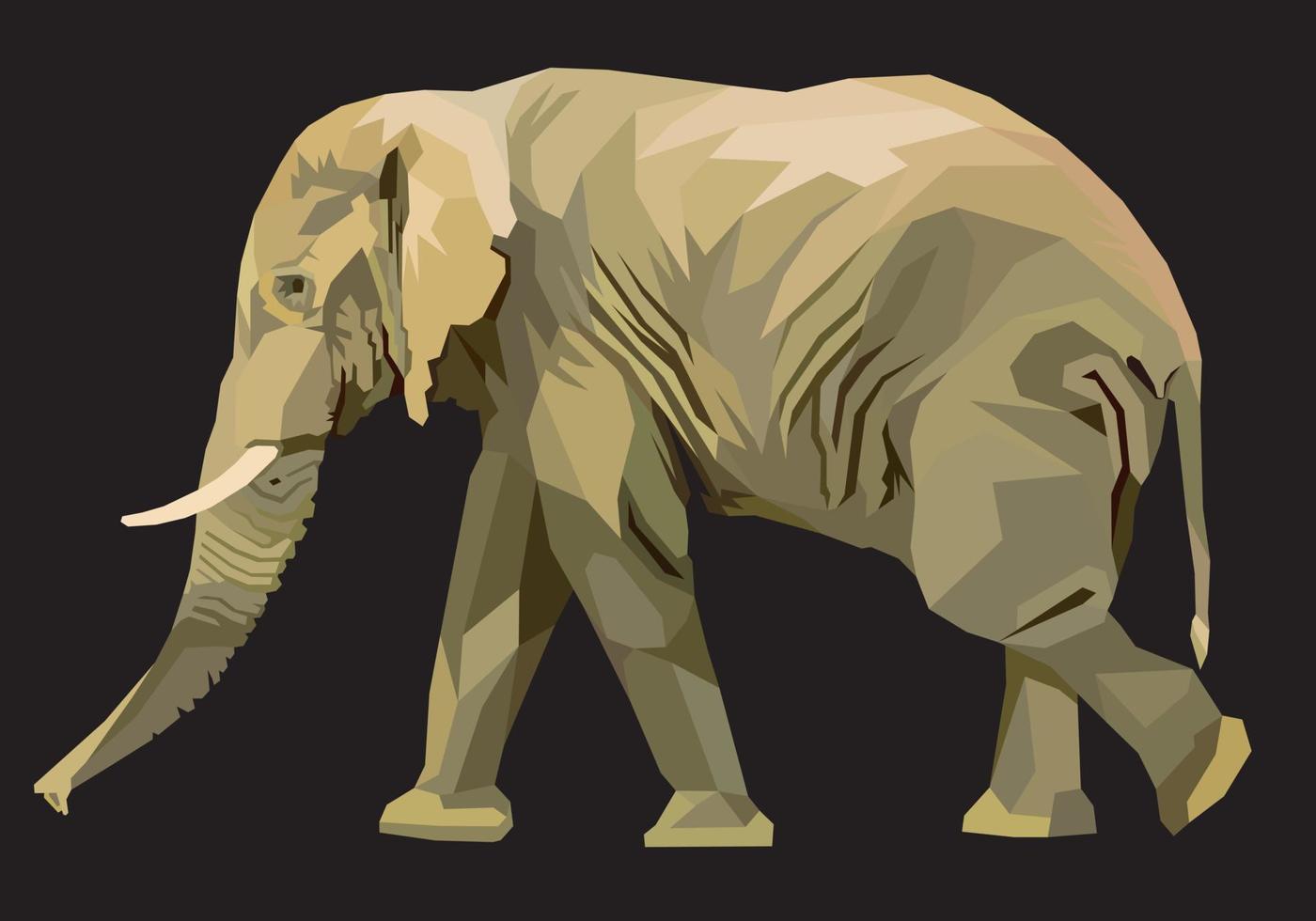 illustratie olifant Aan knal kunst stijl. vector illustratie.