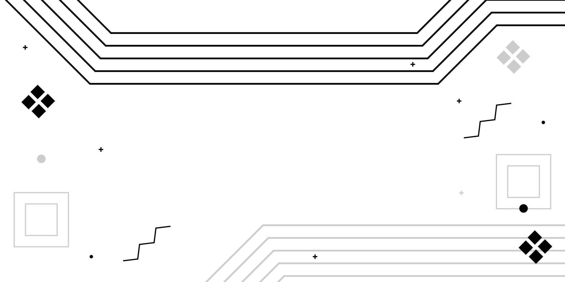 minimaal abstract meetkundig lijn en vorm wit achtergrond vector