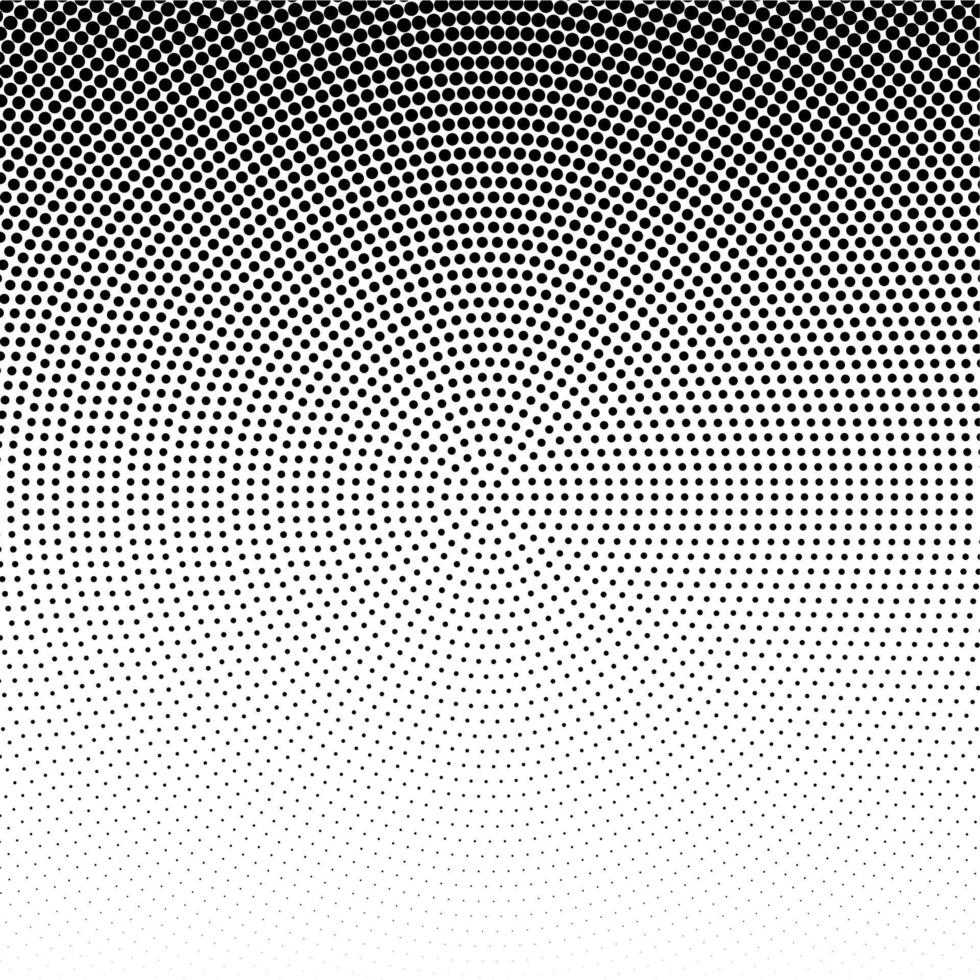 vector radiaal halftone zwart achtergrond patroon