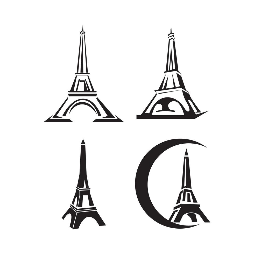 eiffel toren in Parijs. geïsoleerd Aan wit achtergrond, vector ontwerp.