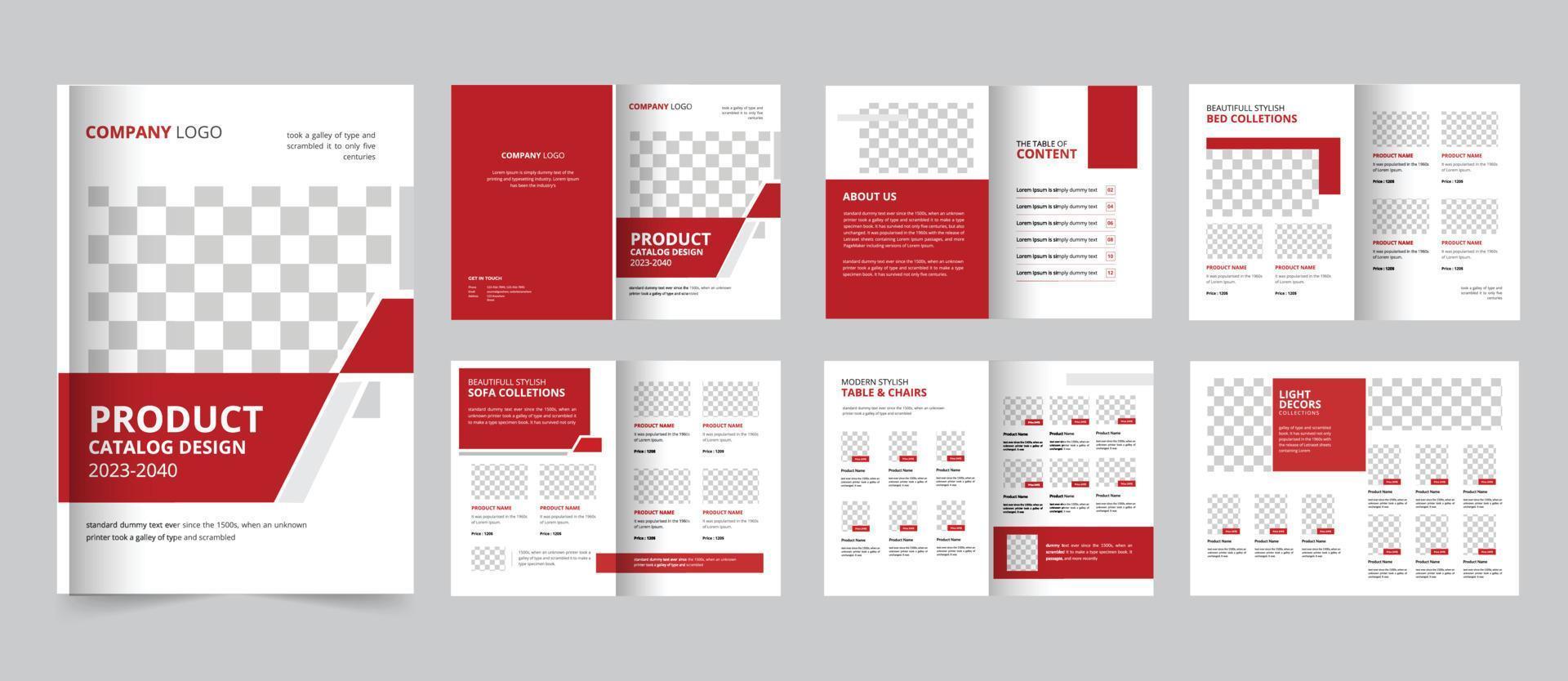 Product catalogus sjabloon of multipurpose Product catalogus ontwerp vector