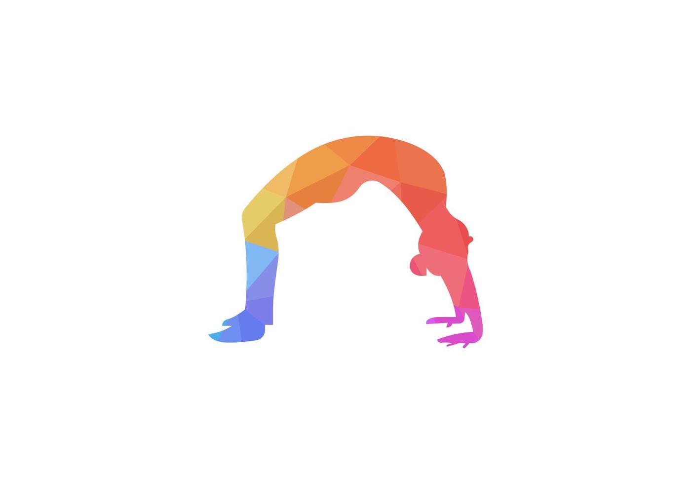 abstract yoga logo. gezondheidszorg geschiktheid en gezond levensstijl. yoga poses vlak vector illustratie.