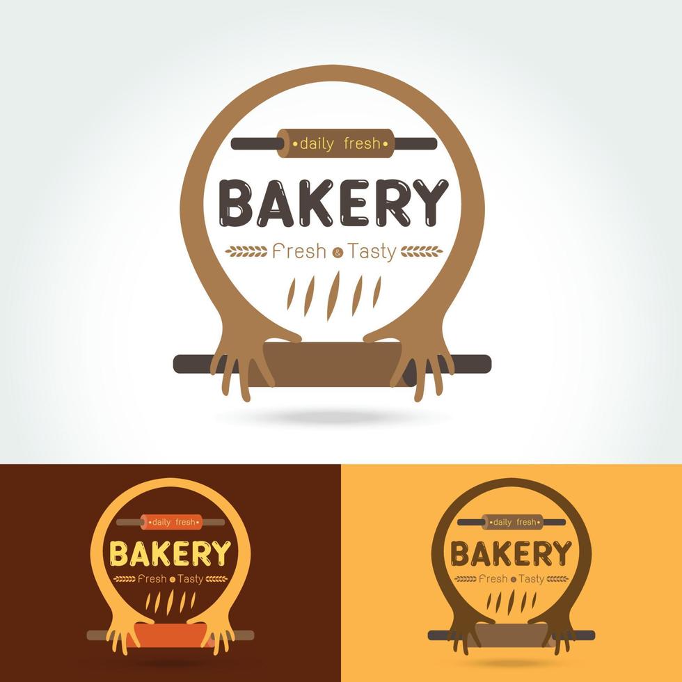 logo bakkerij voor winkels vector