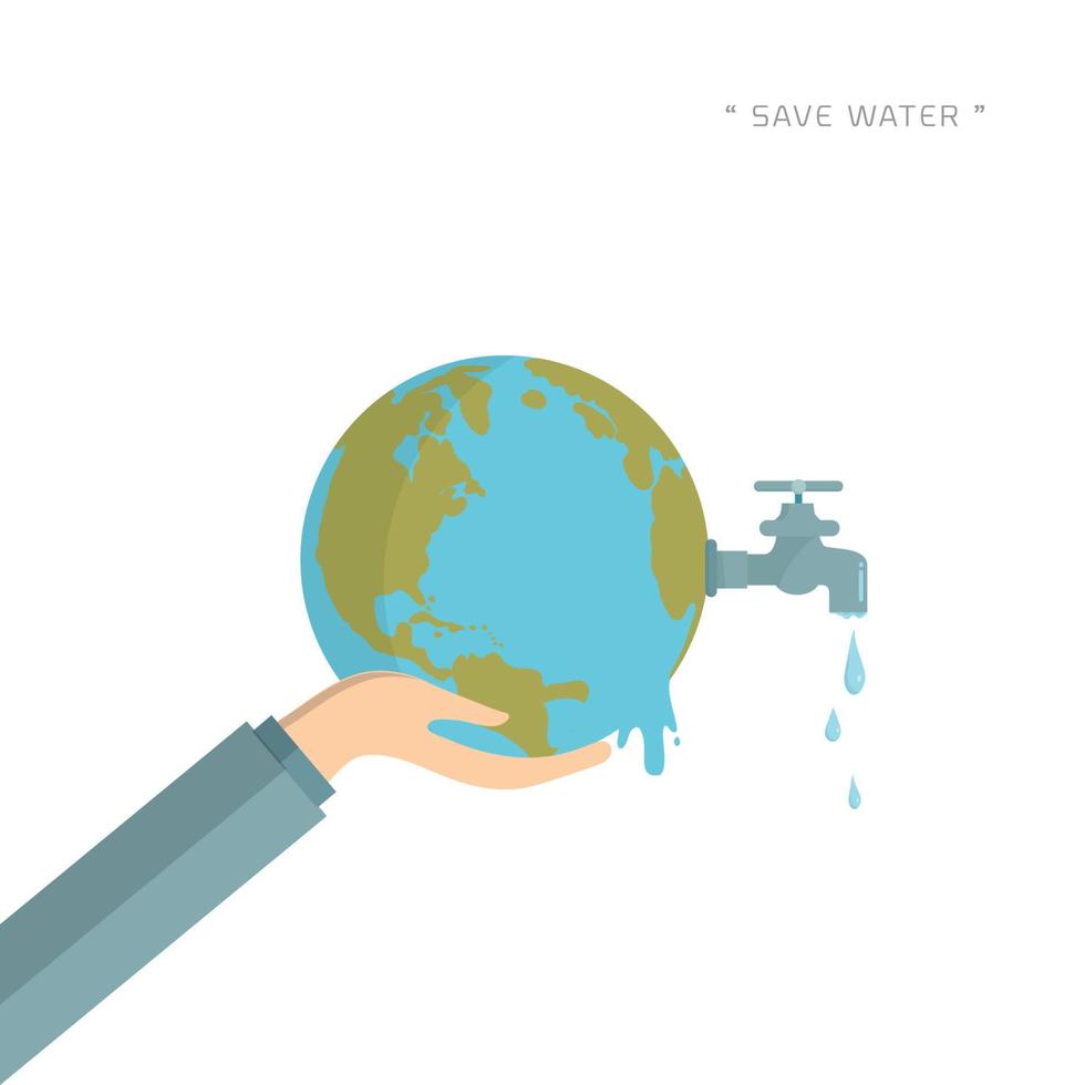 opslaan water ontwerp vector illustratie