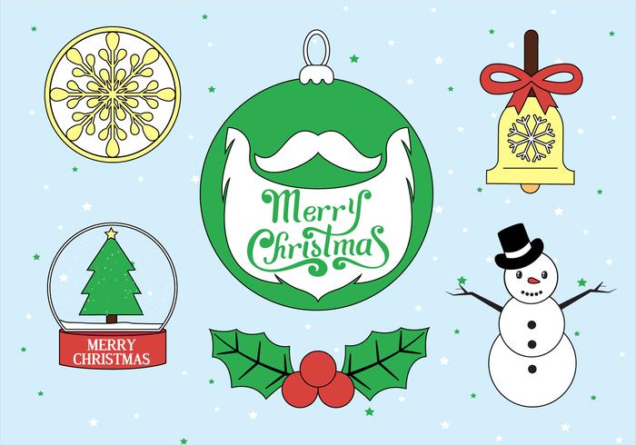 Gratis Kerst Vector Illustratie Elements