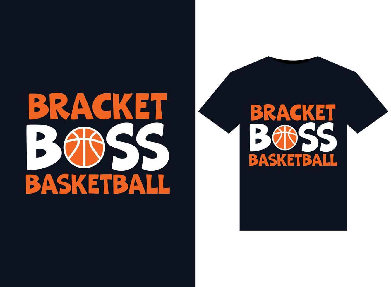 haakje baas basketbal illustraties voor drukklare t-shirts ontwerp vector