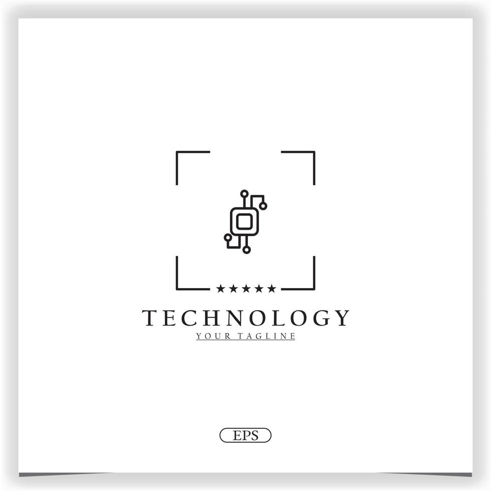 digitaal technologie logo premie elegant sjabloon vector eps 10