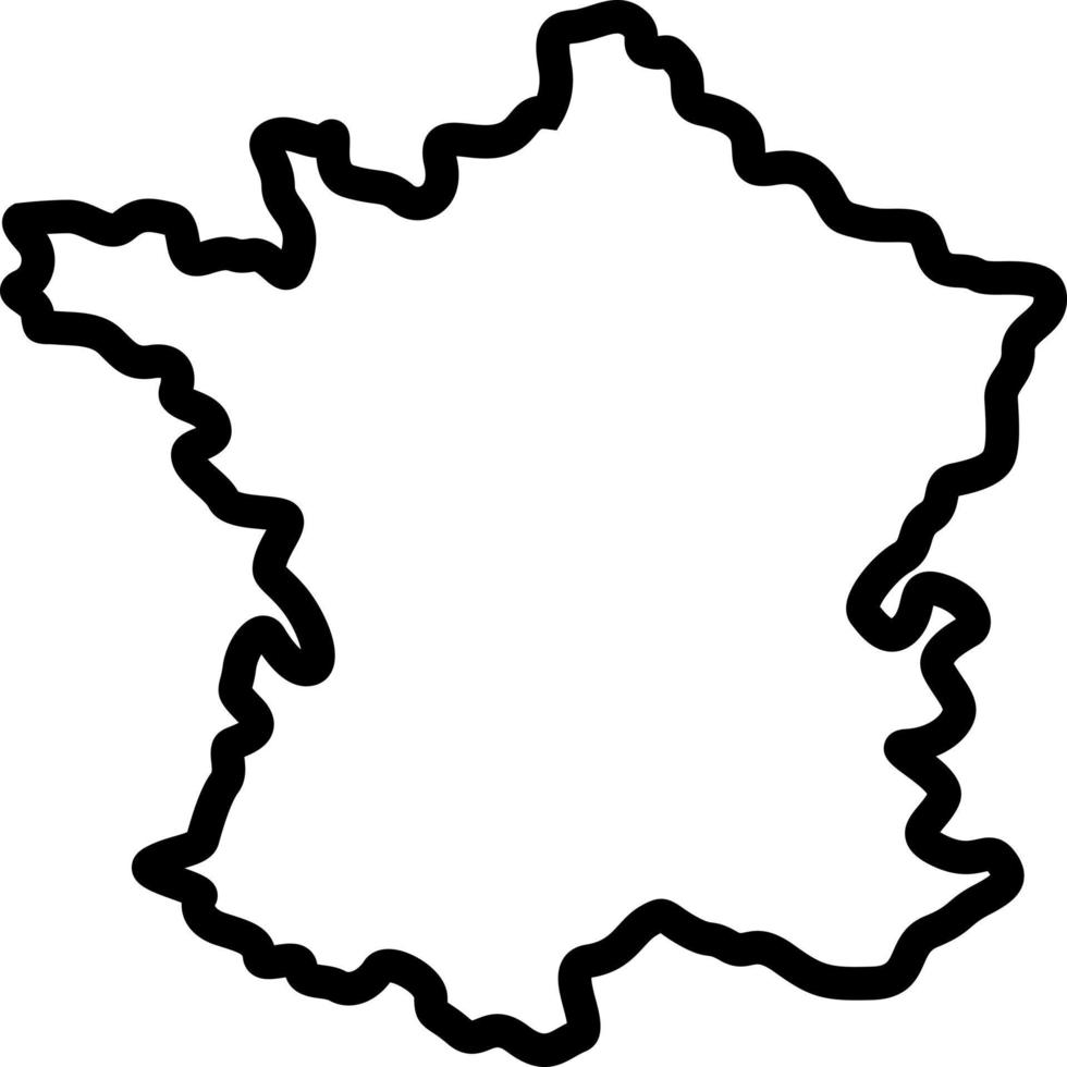 lijn icoon voor Frans vector